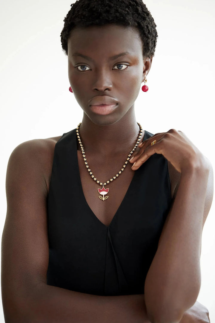 Gold Hematite Flower - Eye M Beads - Ileana Makri