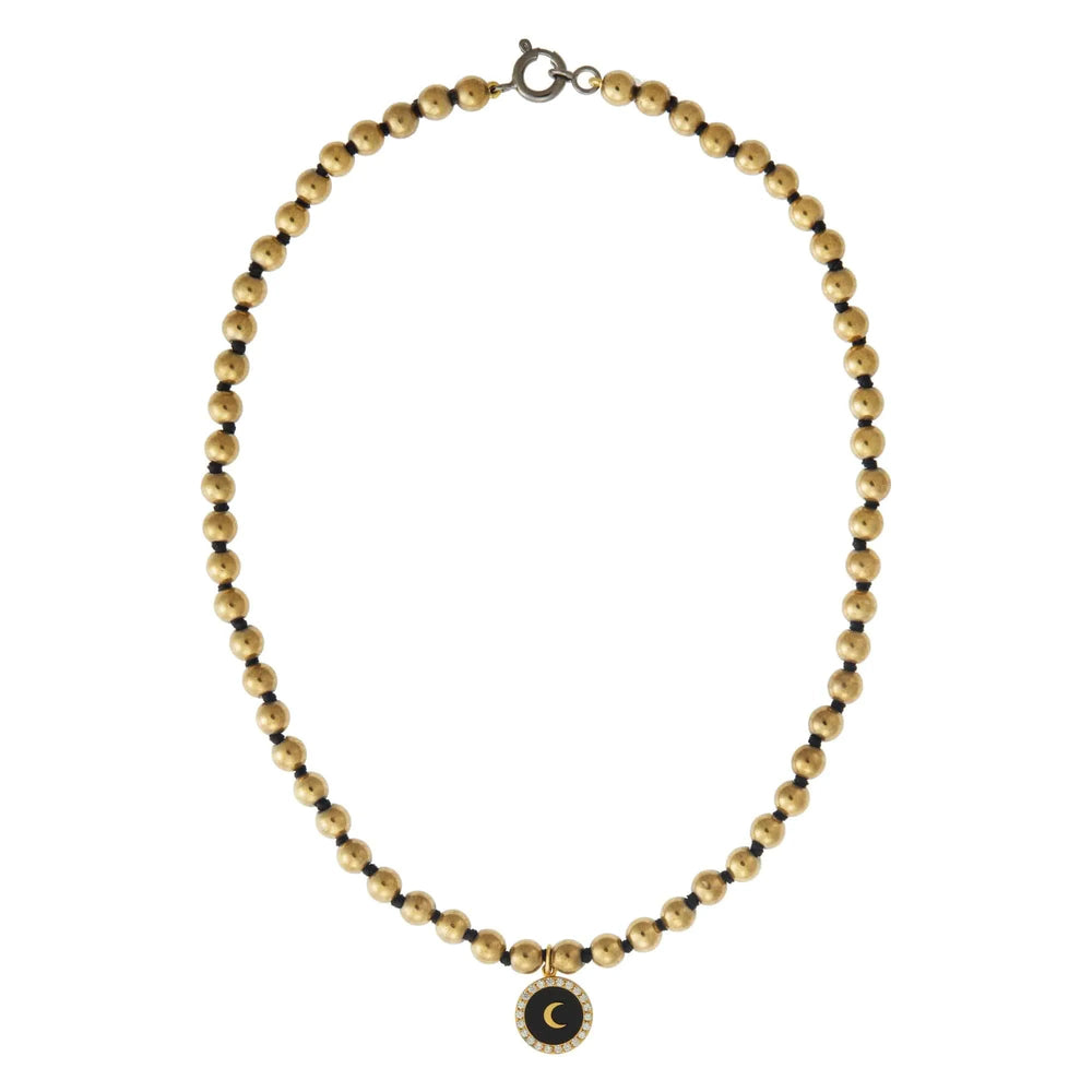 Gold Hematite Moon - Eye M - Ileana Makri