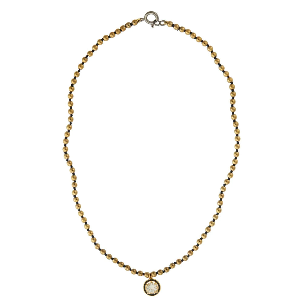 Gold Hematite White Topaz - Eye M - Ileana Makri