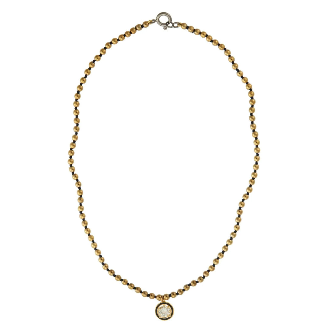 Gold Hematite White Topaz - Eye M - Ileana Makri