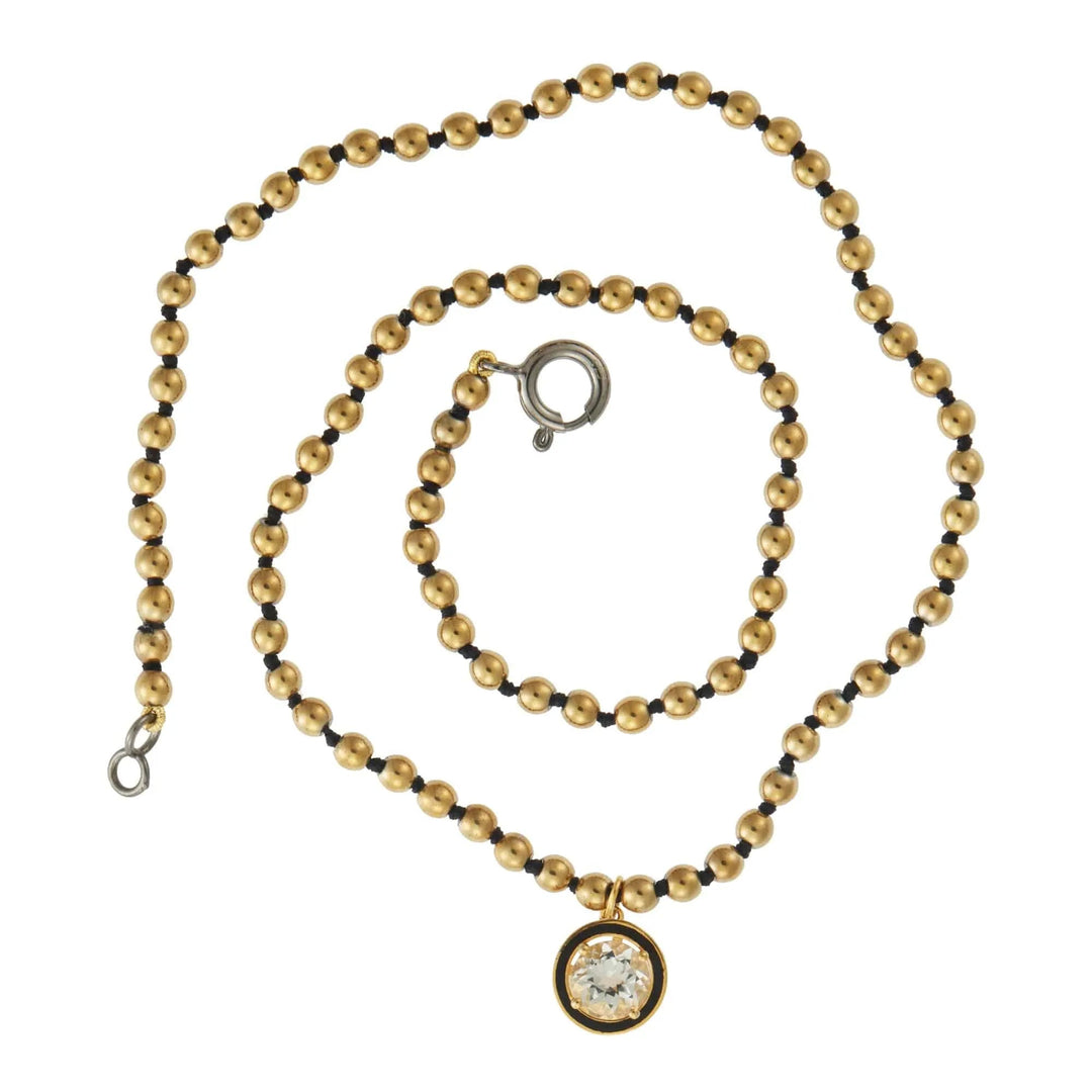 Gold Hematite White Topaz - Eye M - Ileana Makri