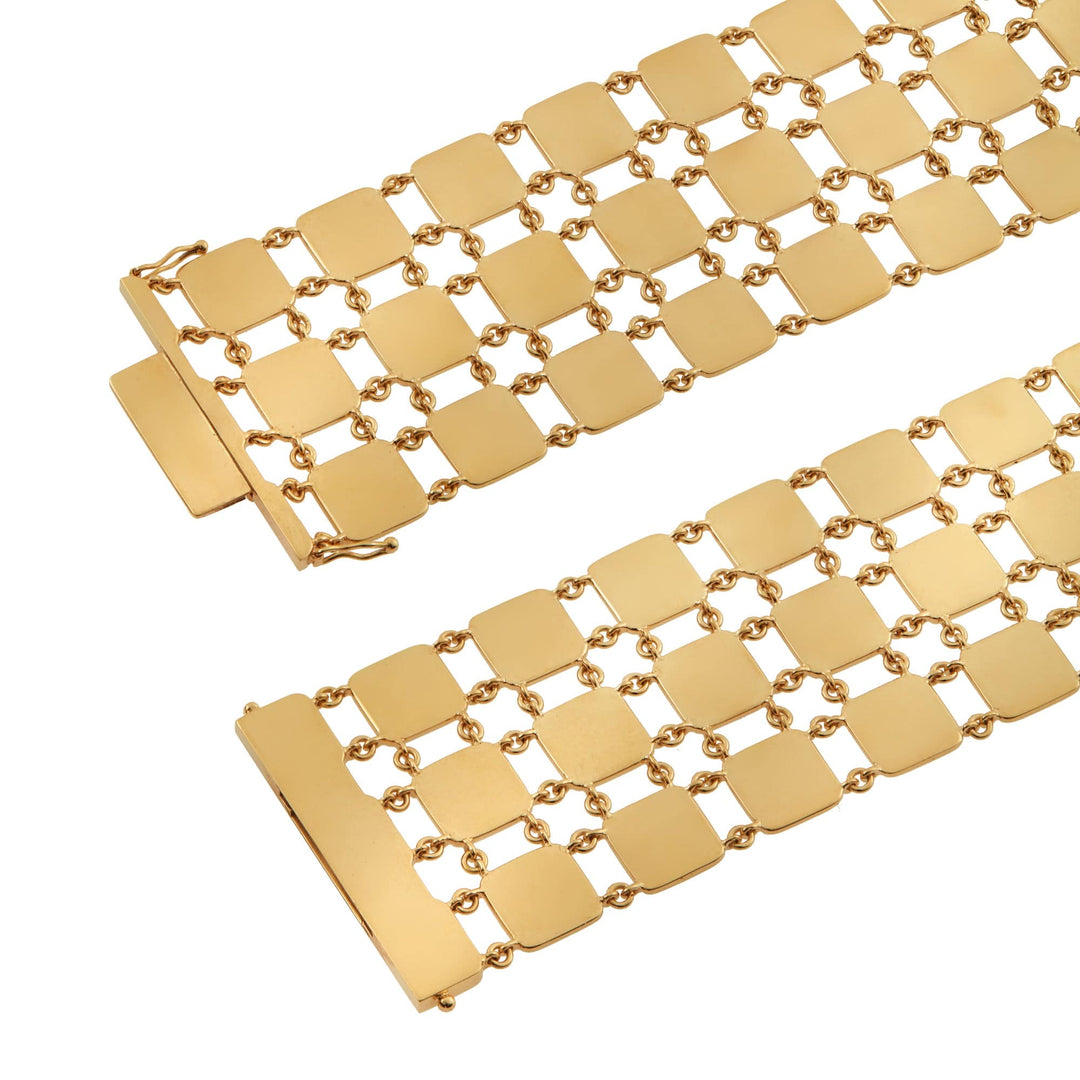 Gold Lattice Bracelet - Tile - Ileana Makri