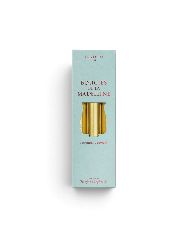 Gold Madeleine Tapered Candles (Box of 6) - Cire Trudon - Ileana Makri
