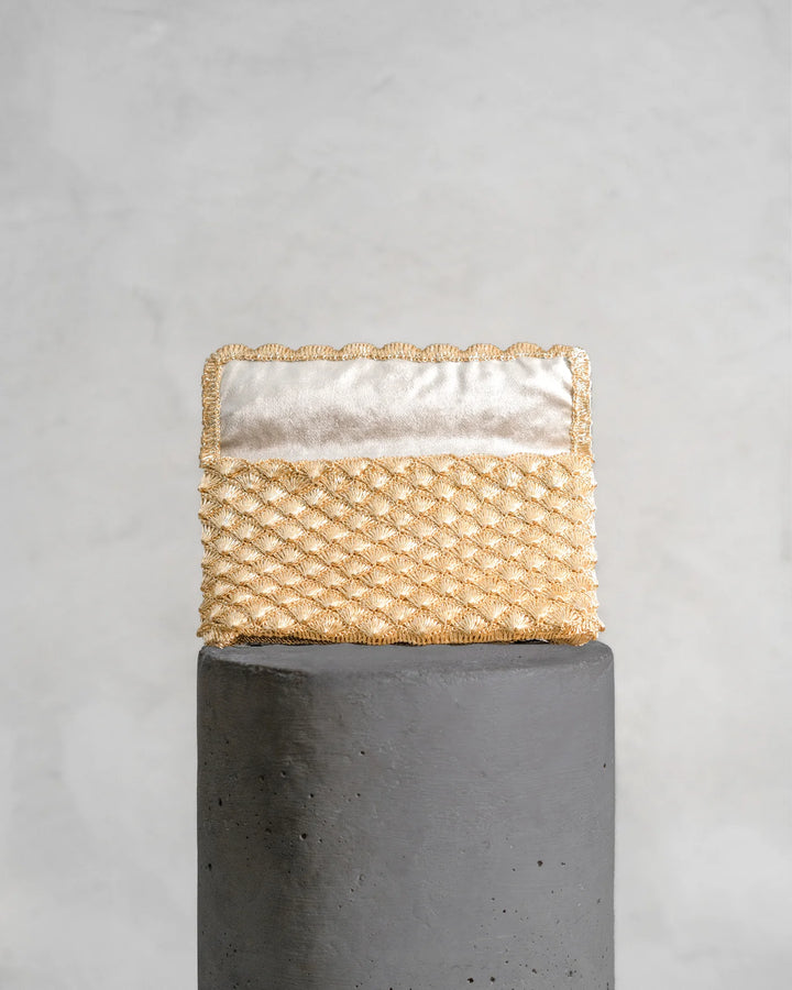 Seashell Clutch Gold