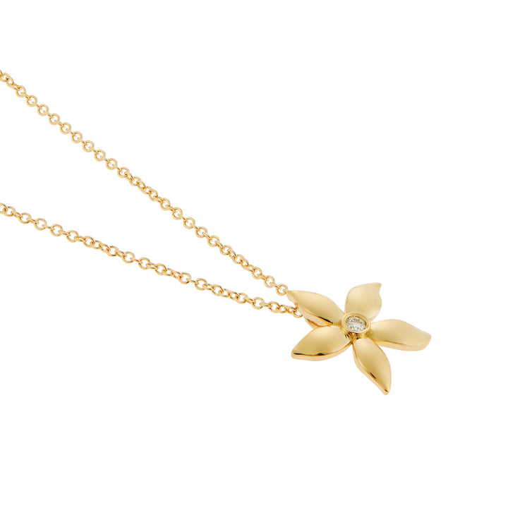 Golden Blossom Necklace Y - D - L - Blossom - Ileana Makri