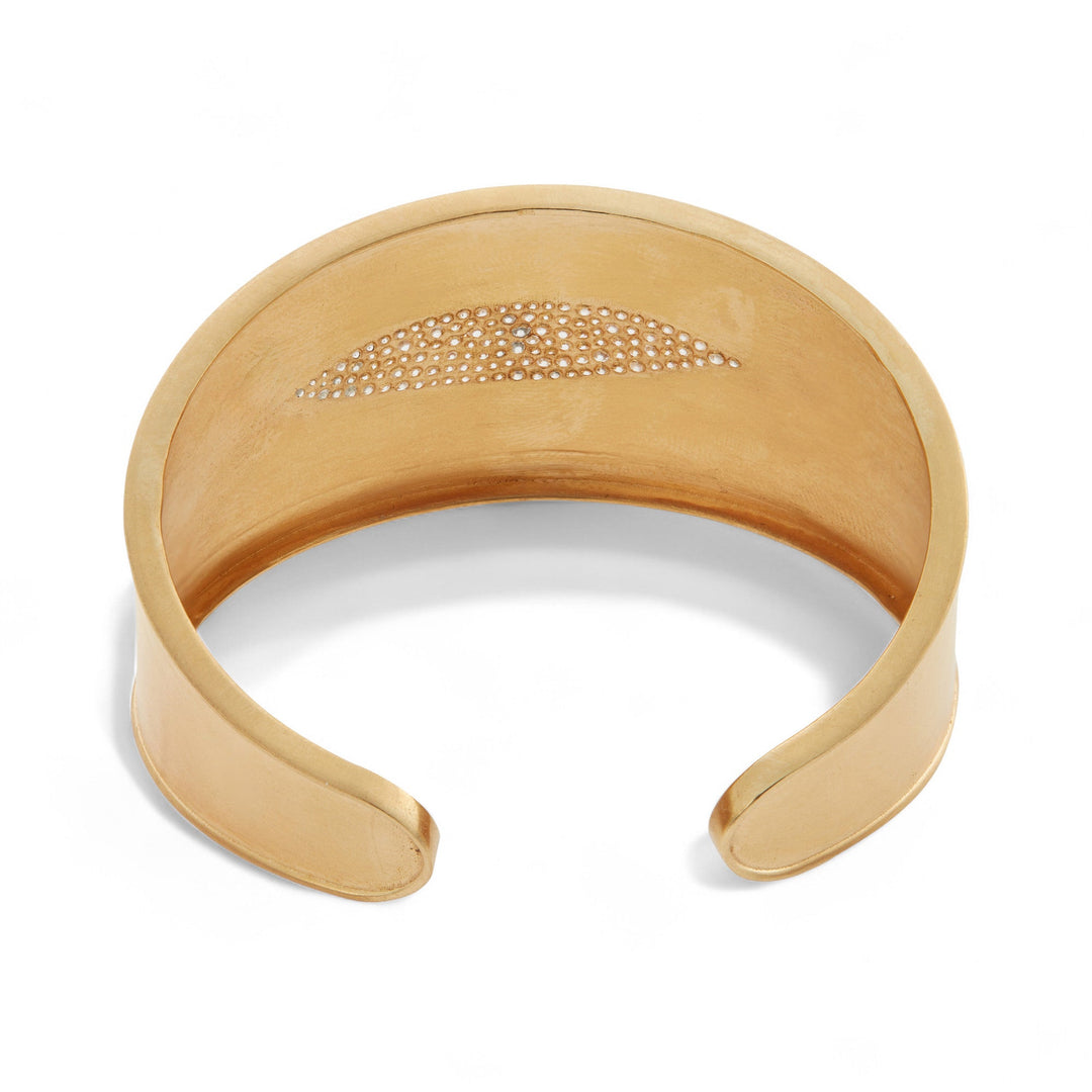 Golden Breeze Cuff Bracelet - Falling Leaves - Ileana Makri