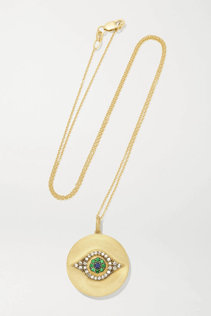 Golden Eye Pendant Y - EYE LOVE - Ileana Makri store