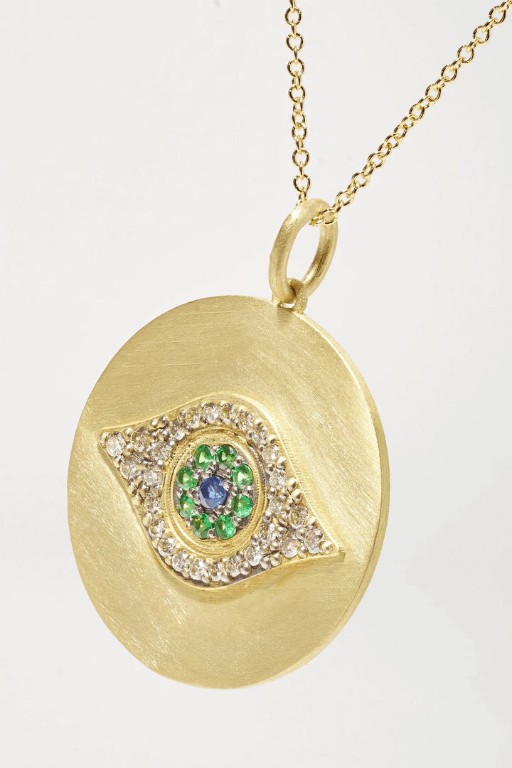 Golden Eye Pendant Y - EYE LOVE - Ileana Makri store