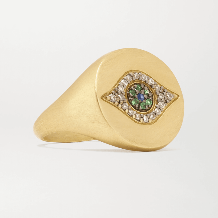 Golden Eye Ring Y - EYE LOVE - Ileana Makri