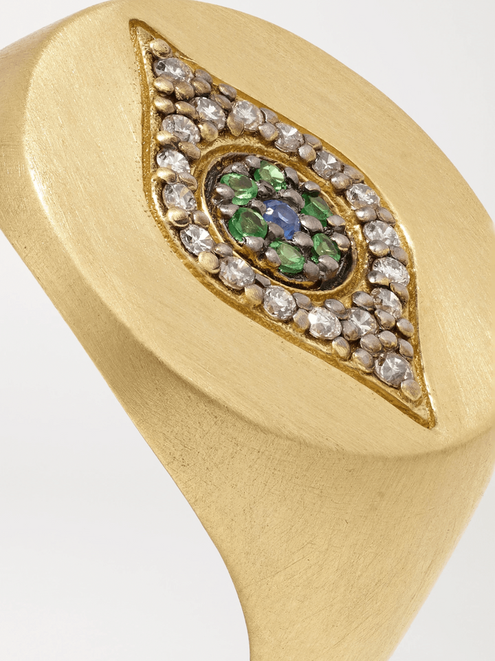 Golden Eye Ring Y - EYE LOVE - Ileana Makri