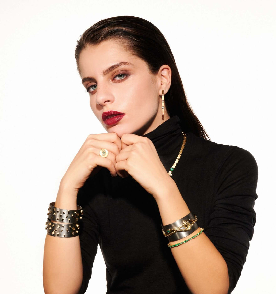 Golden Eye Ring Y - EYE LOVE - Ileana Makri