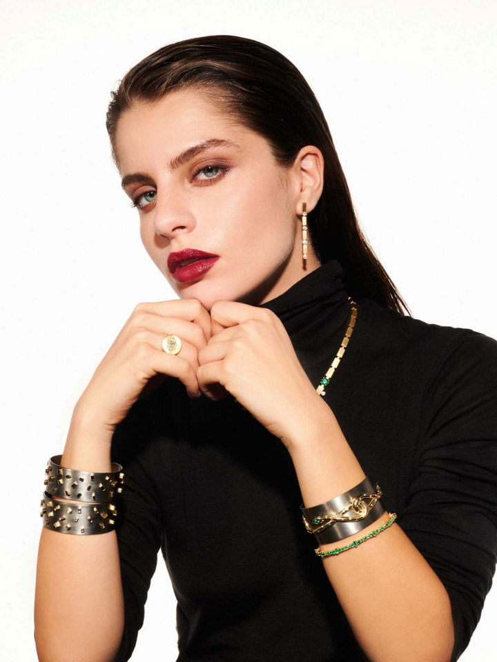 Golden Eye Ring Y - EYE LOVE - Ileana Makri