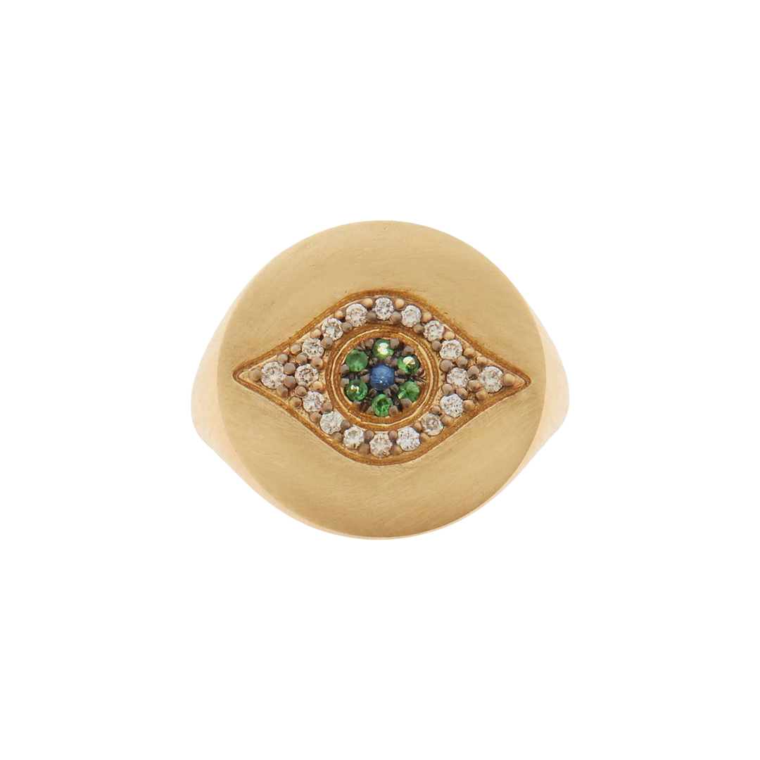 Golden Eye Ring Y - EYE LOVE - Ileana Makri