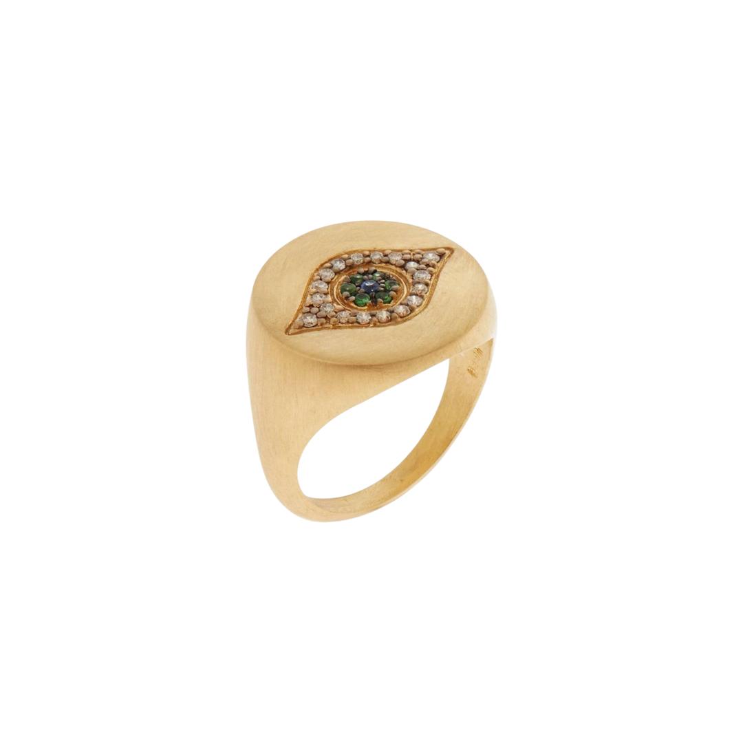 Golden Eye Ring Y - EYE LOVE - Ileana Makri