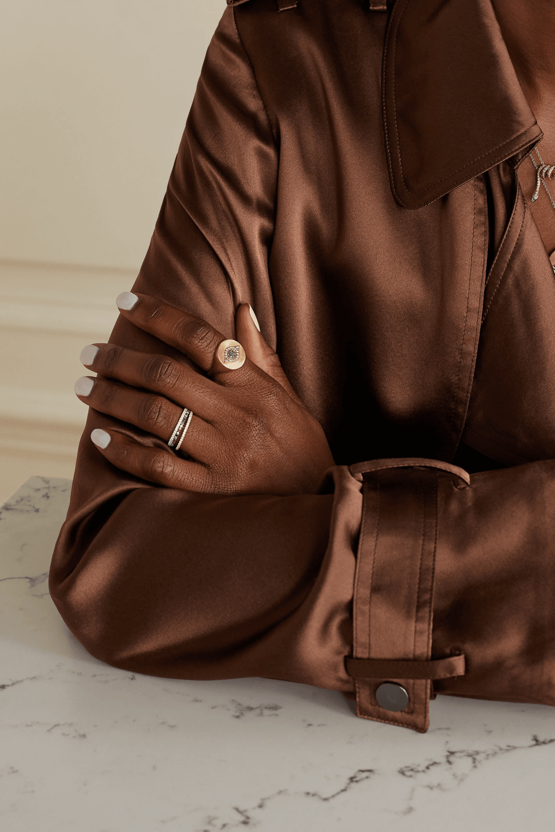 Golden Eye Ring Y - EYE LOVE - Ileana Makri