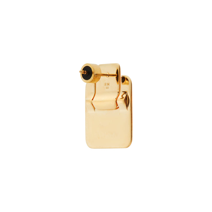 Golden Tile Statament Studs - Tile - Ileana Makri