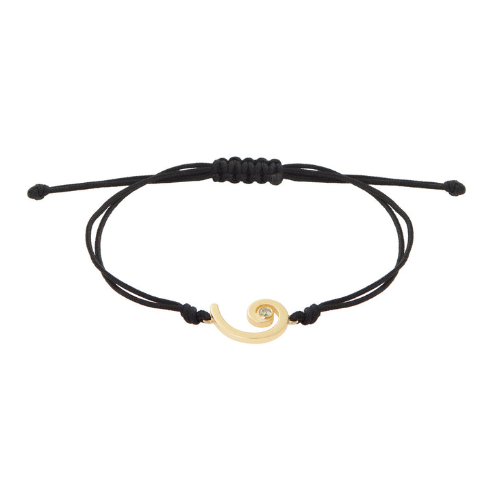 Gouri 2026 Cord Bracelet 9k Gold & Diamond - Gouri 2026 - Ileana Makri