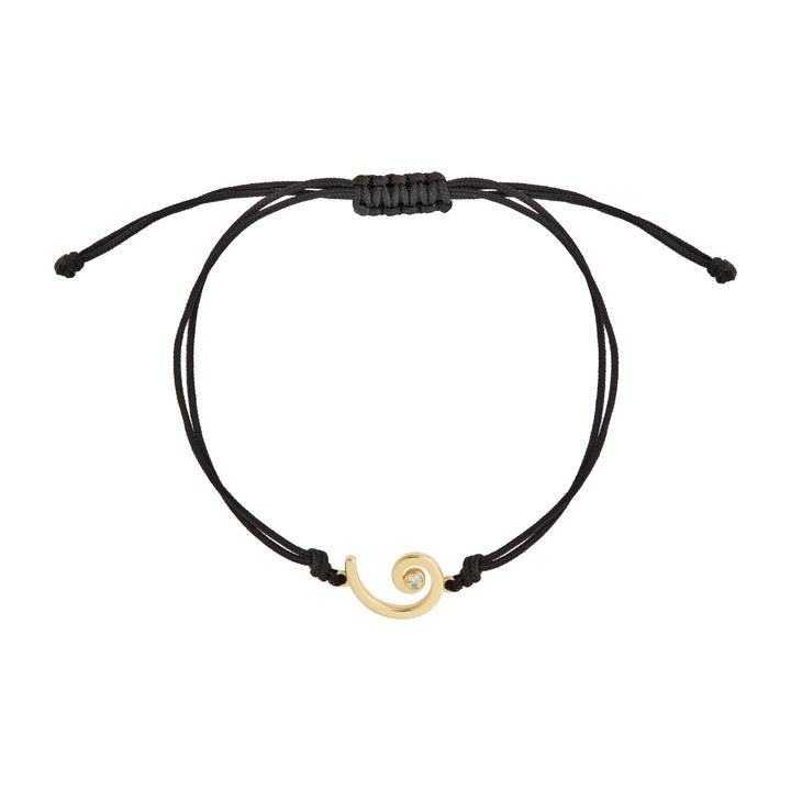Gouri 2026 Cord Bracelet 9k Gold & Diamond - Gouri 2026 - Ileana Makri