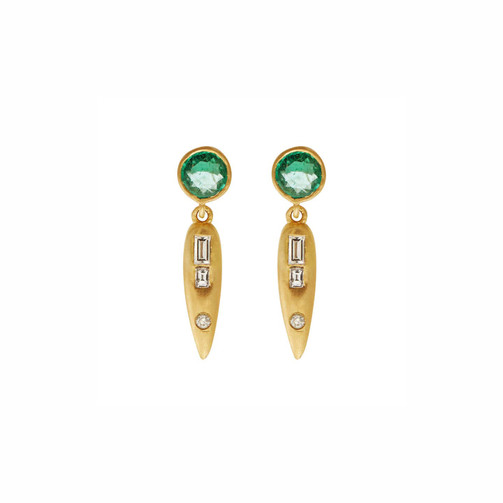 Grass Beam Earrings Y-D-EM