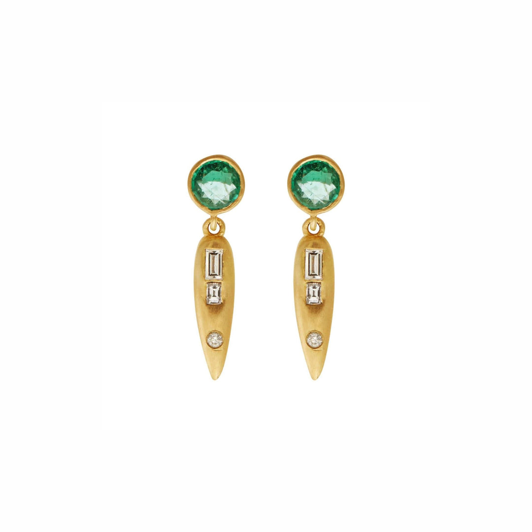 Grass Beam Earrings Y - D - EM - Grass - Ileana Makri