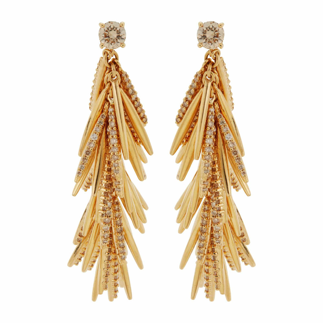 Grass Bunch Drop Earrings - Grass - Ileana Makri