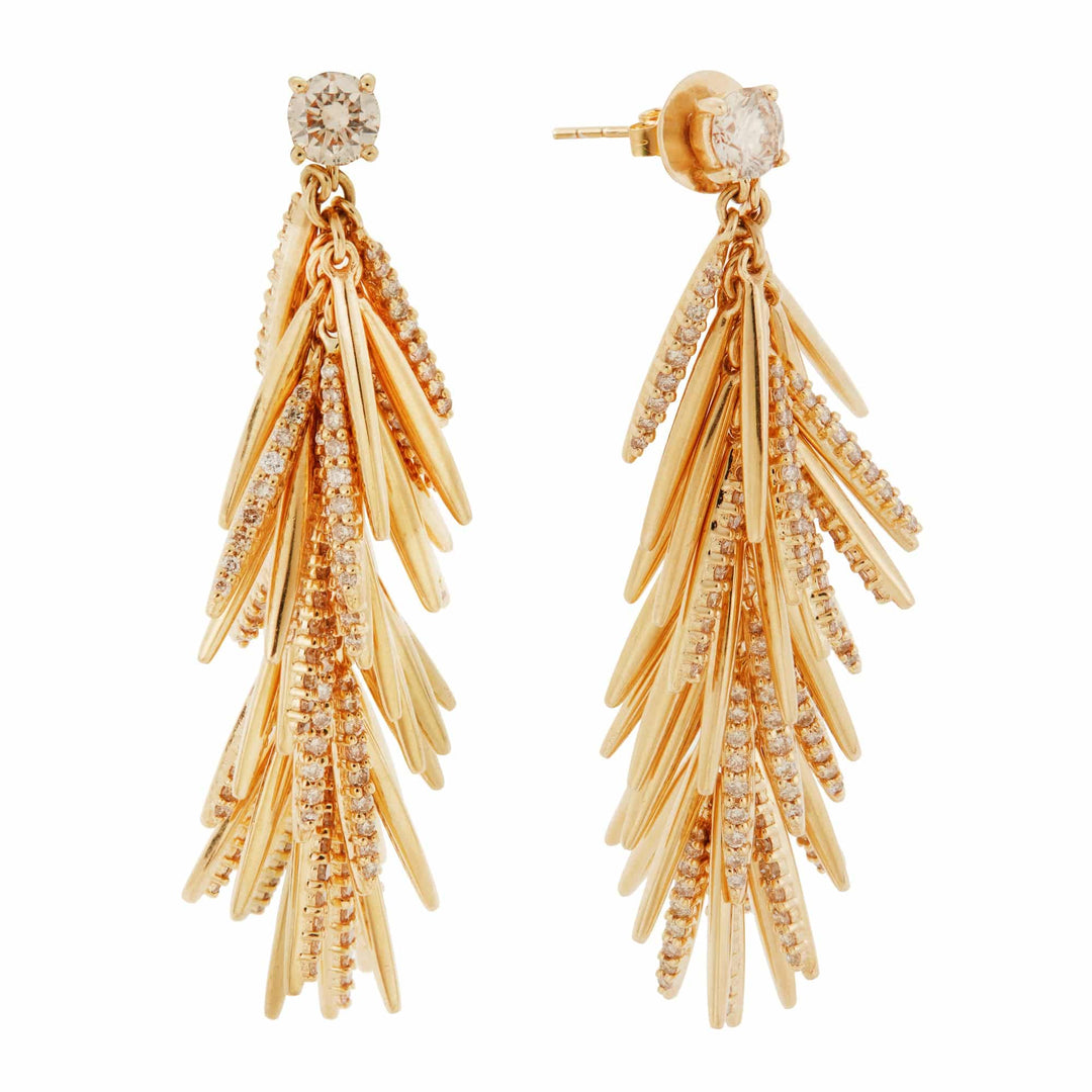 Grass Bunch Drop Earrings - Grass - Ileana Makri