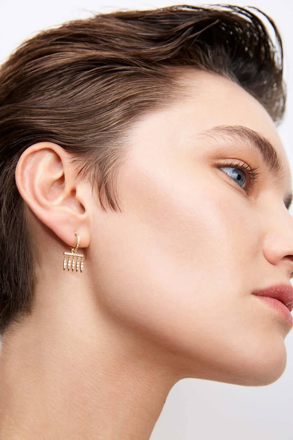 Grass Dewdrop Hoops W-D - Grass - Ileana Makri store