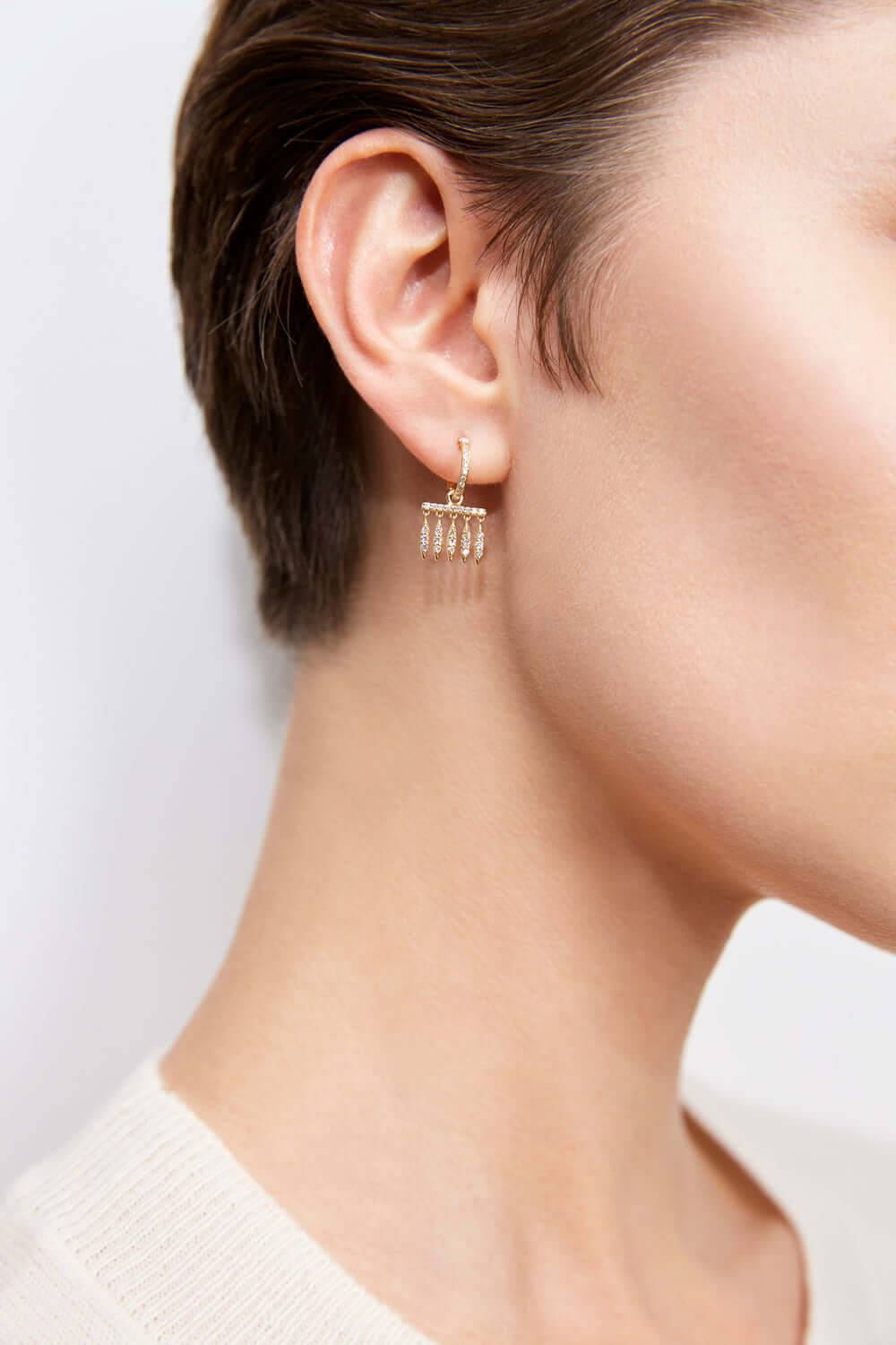Grass Dewdrop Hoops Y - LCHD - Grass - Ileana Makri