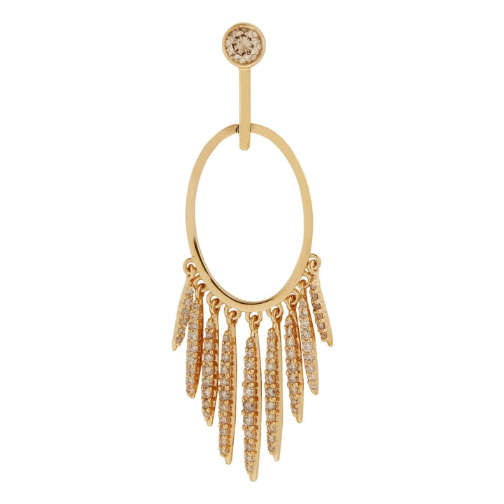 Grass Diamond Sunset Earrings - Grass - Ileana Makri
