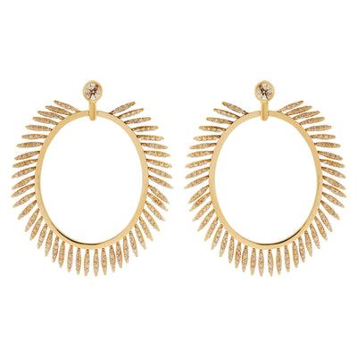 Grass Sunny Diamond Earrings - Grass - Ileana Makri store
