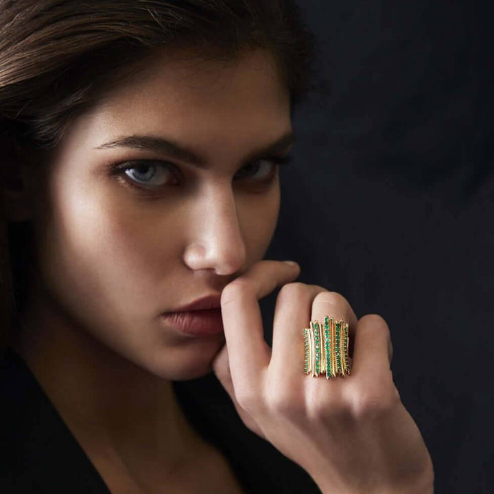 Grass Fence Ring Y - EM - Grass - Ileana Makri
