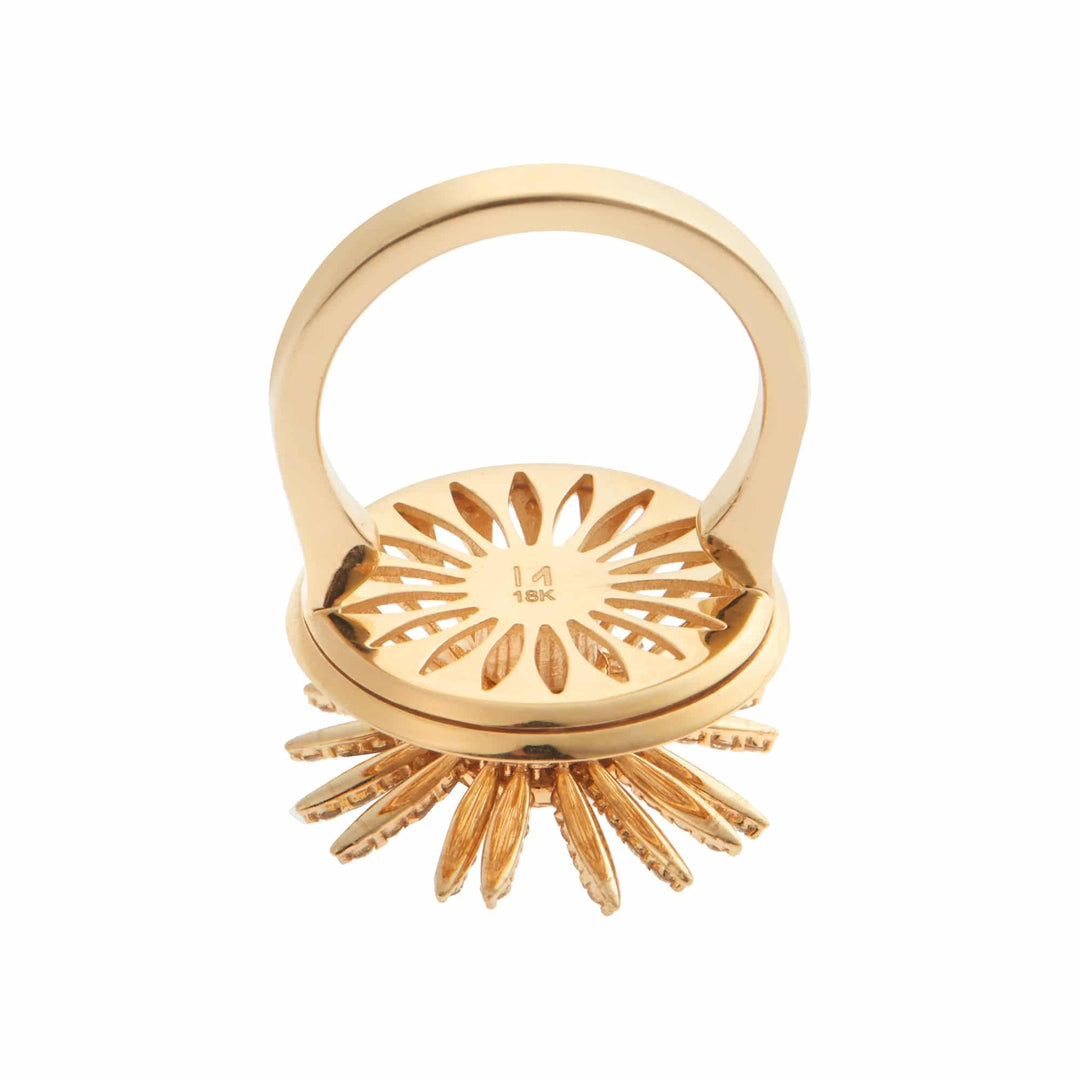 Grass Flower Spin Ring Y - CHD - Grass - Ileana Makri