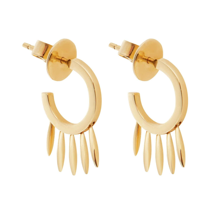 Grass Fringe Mini Hoops Υ - Grass - Ileana Makri