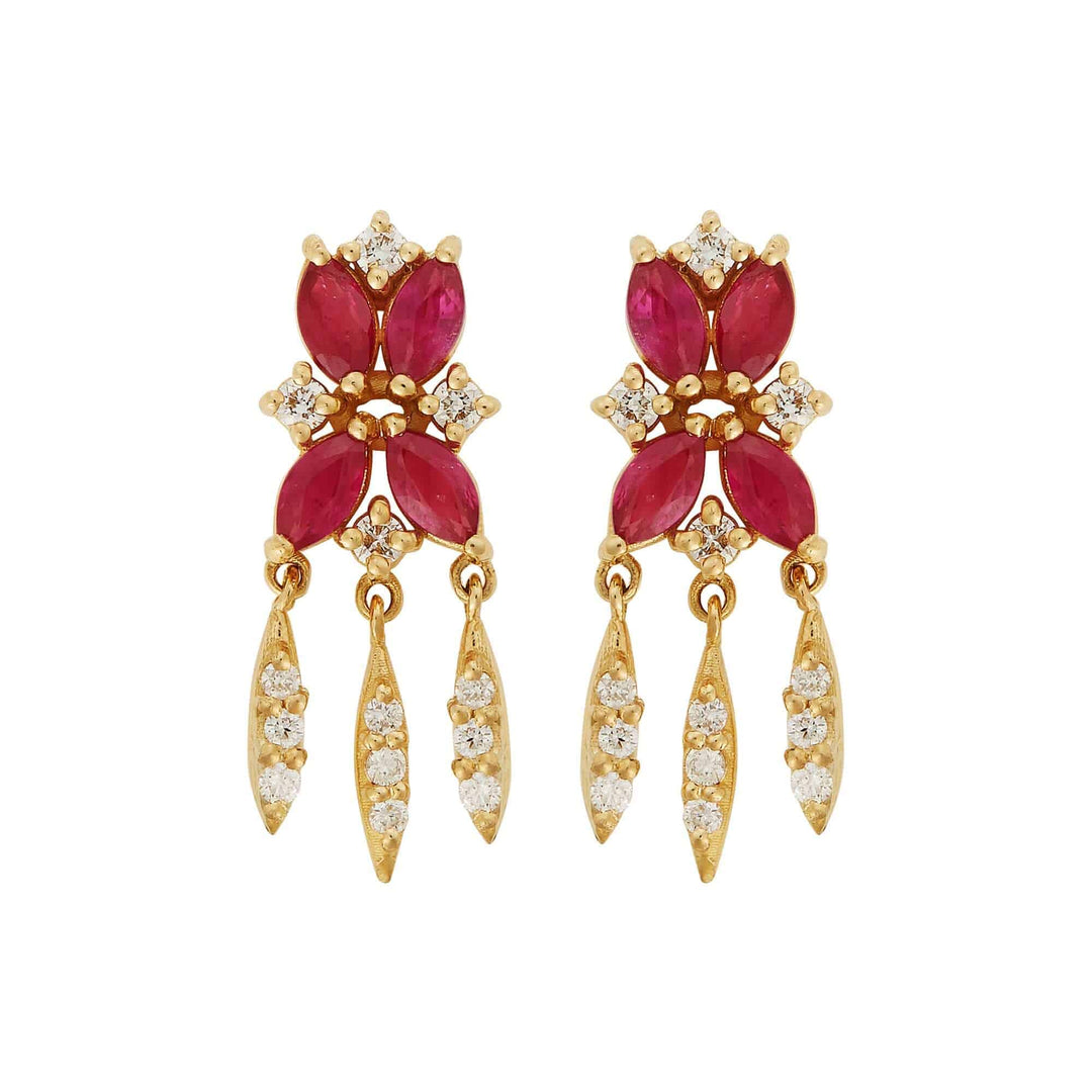 Grass Iris Earrings Y - D - RU - Grass - Ileana Makri