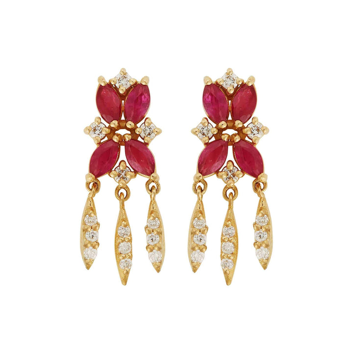 Grass Iris Earrings Y - D - RU - Grass - Ileana Makri