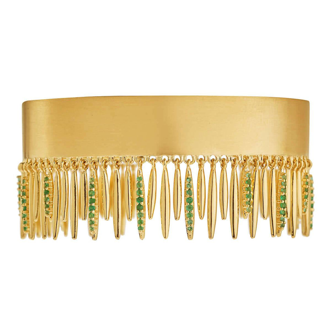 Grass Leaves Bangle Y - EM - Grass - Ileana Makri