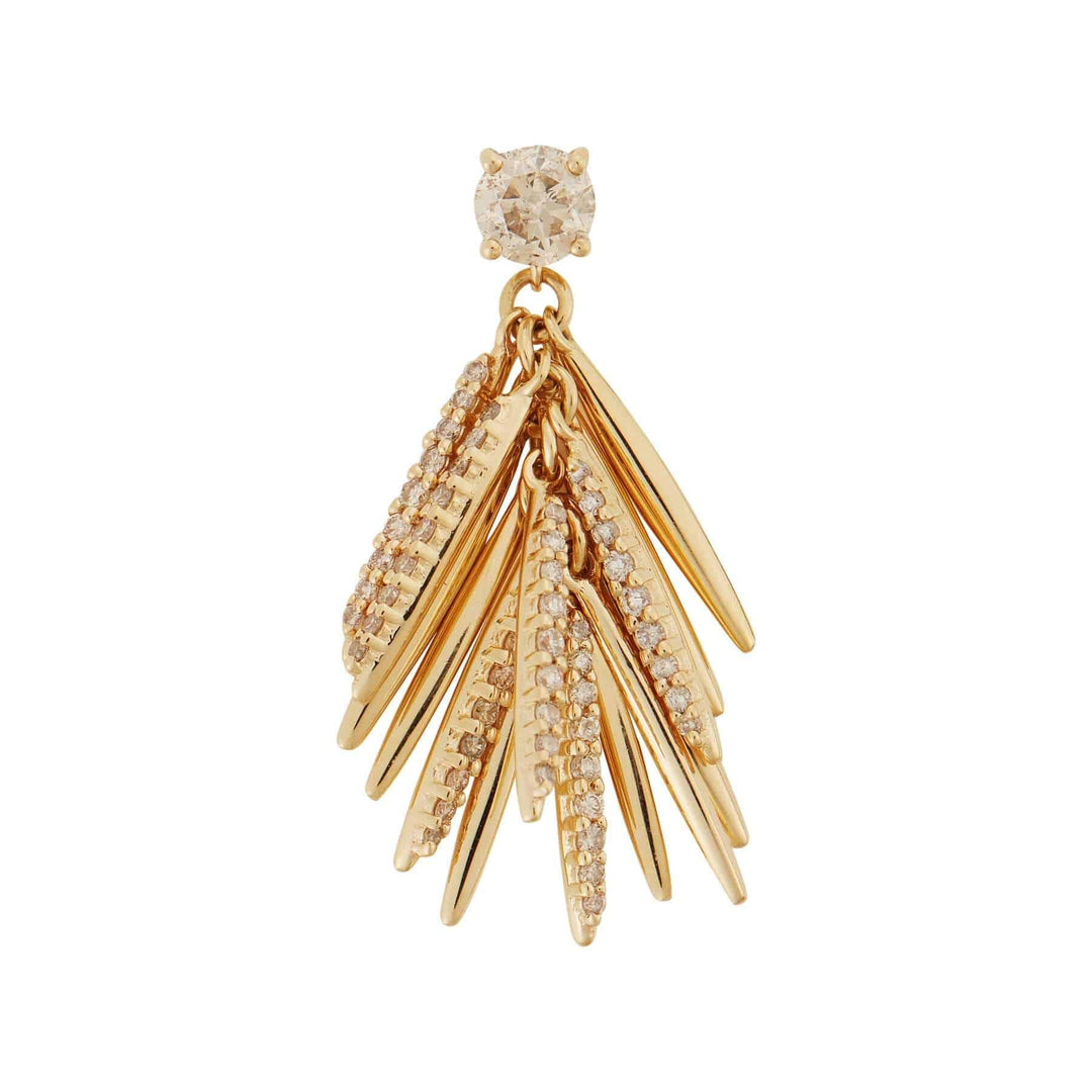 Grass Mini Bunch Drop Earrings - Grass - Ileana Makri