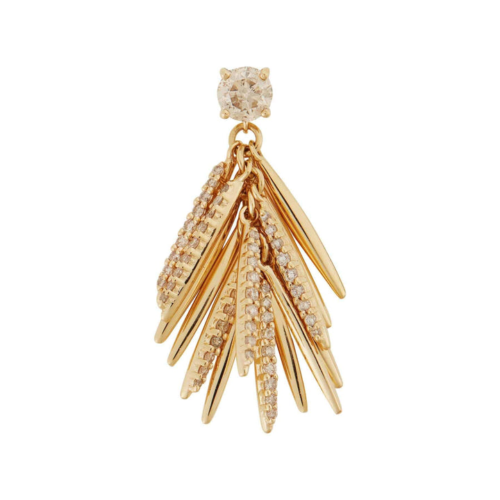 Grass Mini Bunch Drop Earrings - Grass - Ileana Makri