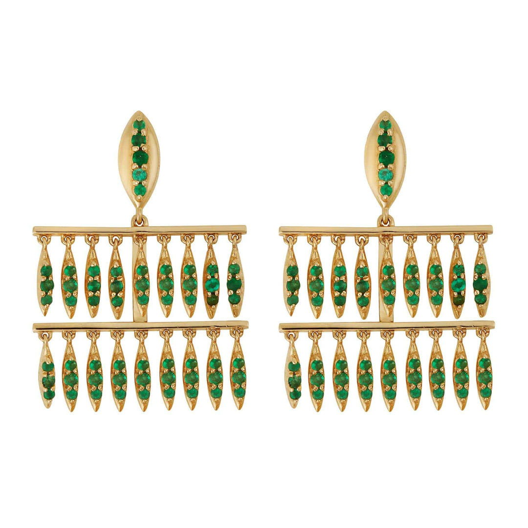 Grass Mini Raining Drops Earrings Y - EM - Grass - Ileana Makri