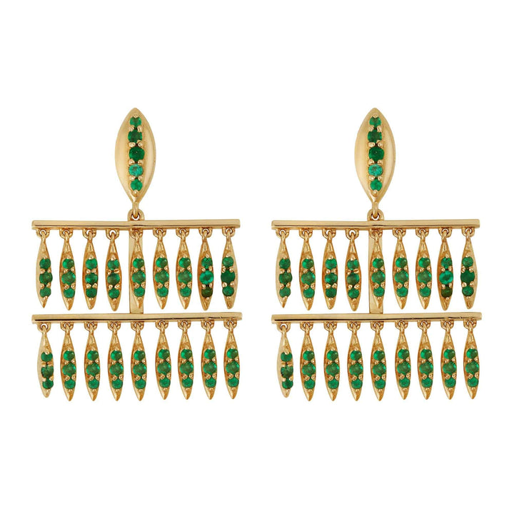 Grass Mini Raining Drops Earrings Y - EM - Grass - Ileana Makri
