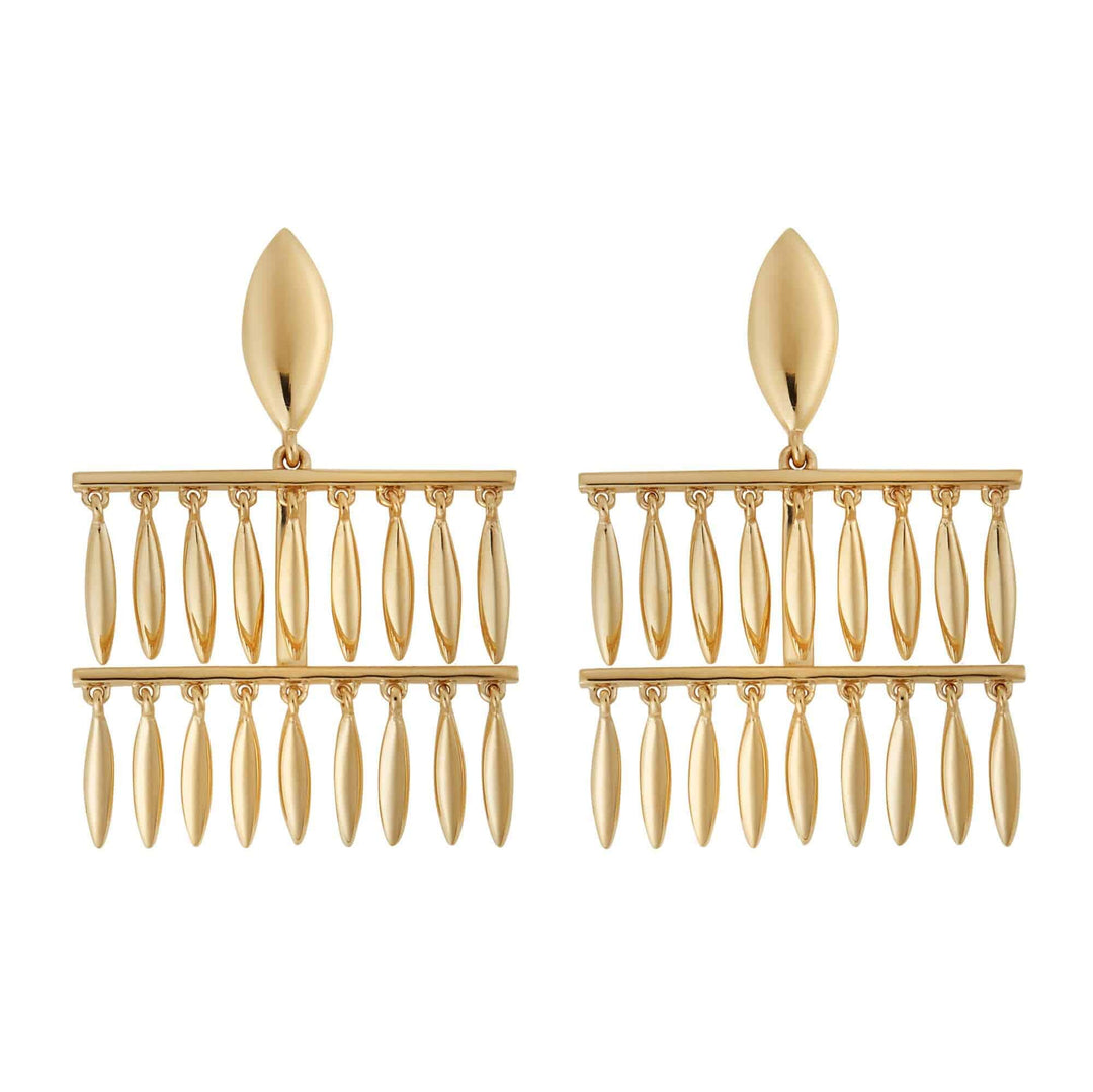 Grass Mini Raining Drops Earrings Y - Grass - Ileana Makri