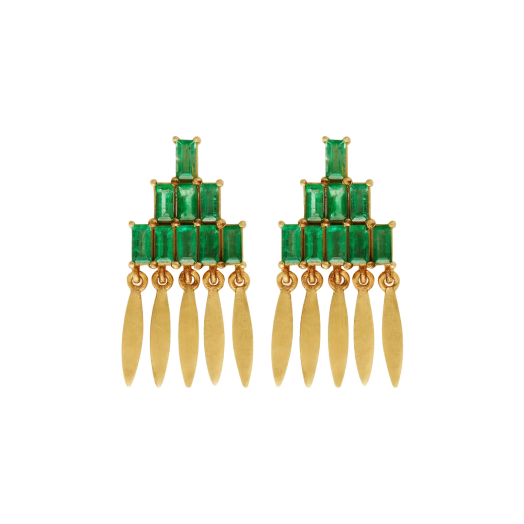 Grass Mini Spike Earrings Y - EM - Grass - Ileana Makri