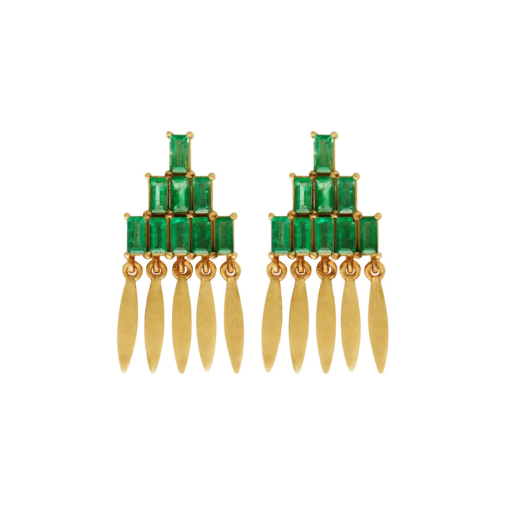Grass Mini Spike Earrings Y - EM - Grass - Ileana Makri