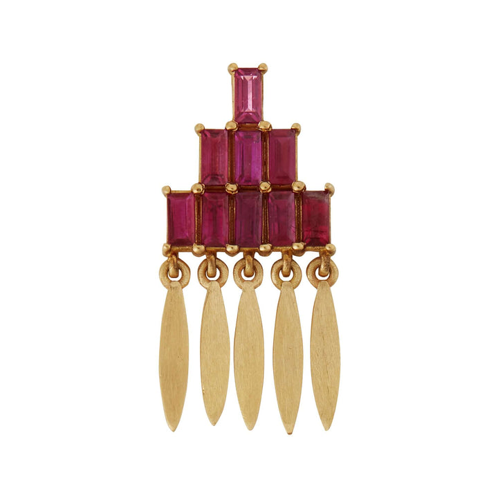 Grass Mini Spike Earrings Y - RU - Grass - Ileana Makri