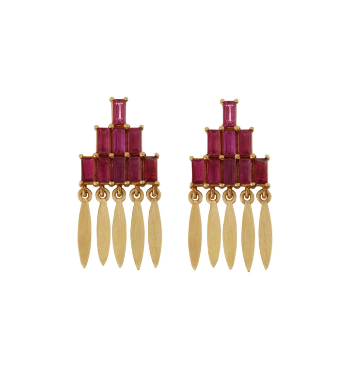 Grass Mini Spike Earrings Y - RU - Grass - Ileana Makri