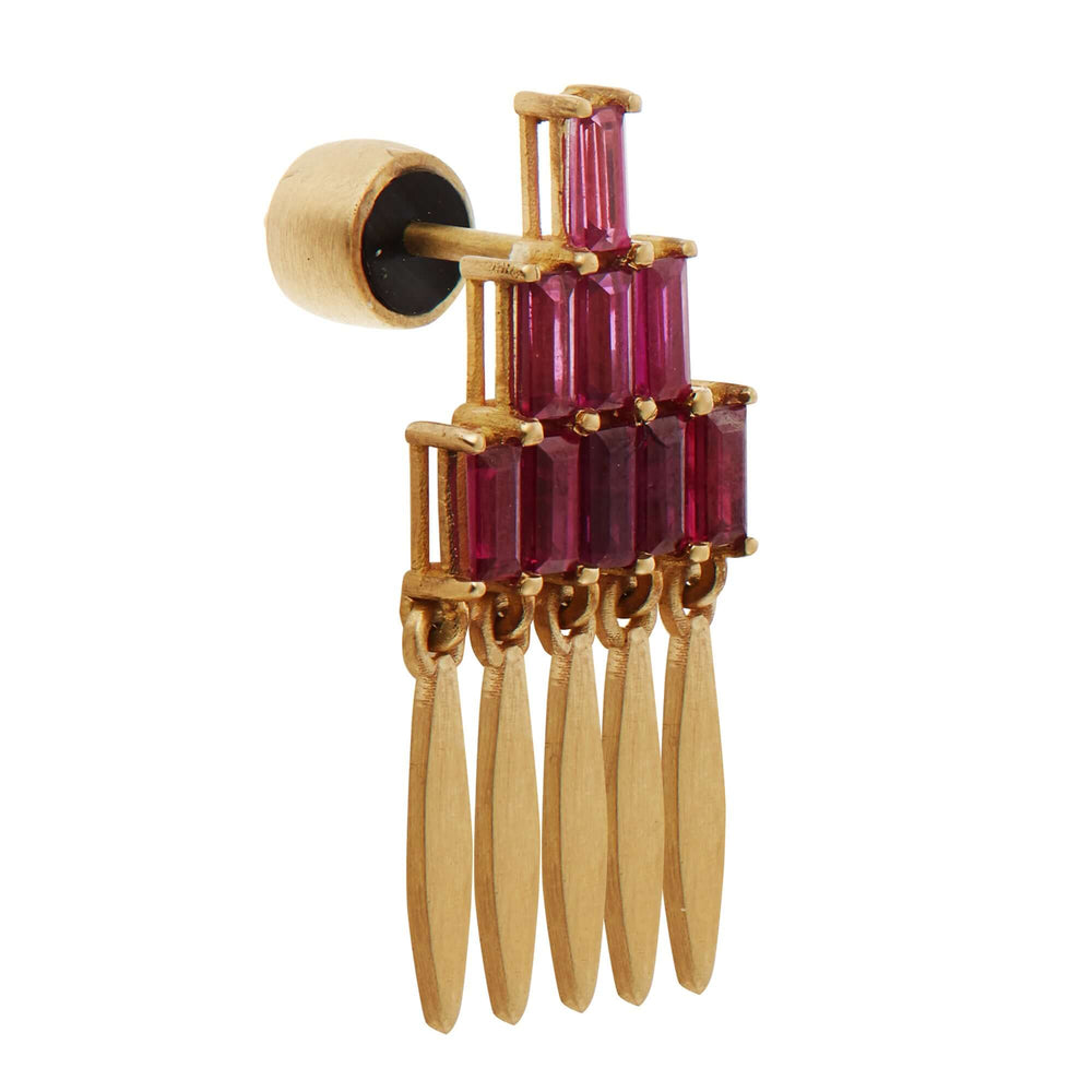 Grass Mini Spike Earrings Y - RU - Grass - Ileana Makri