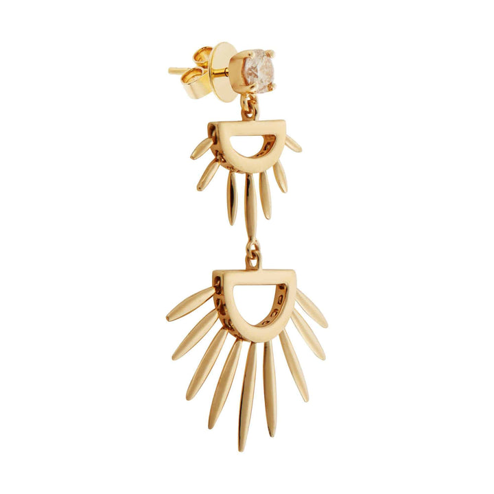 Grass Palm Earrings - Grass - Ileana Makri