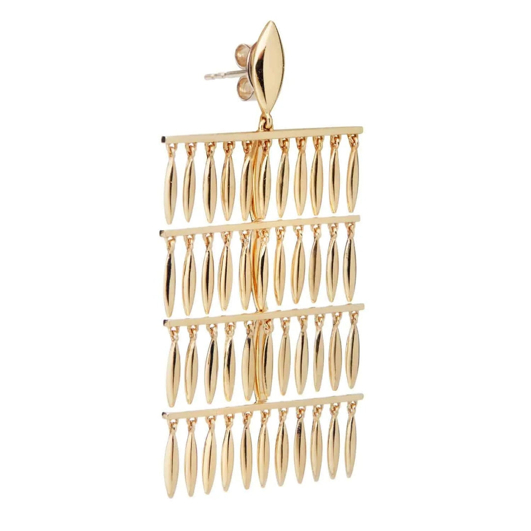 Grass Raining Drops Earrings Y - Grass - Ileana Makri