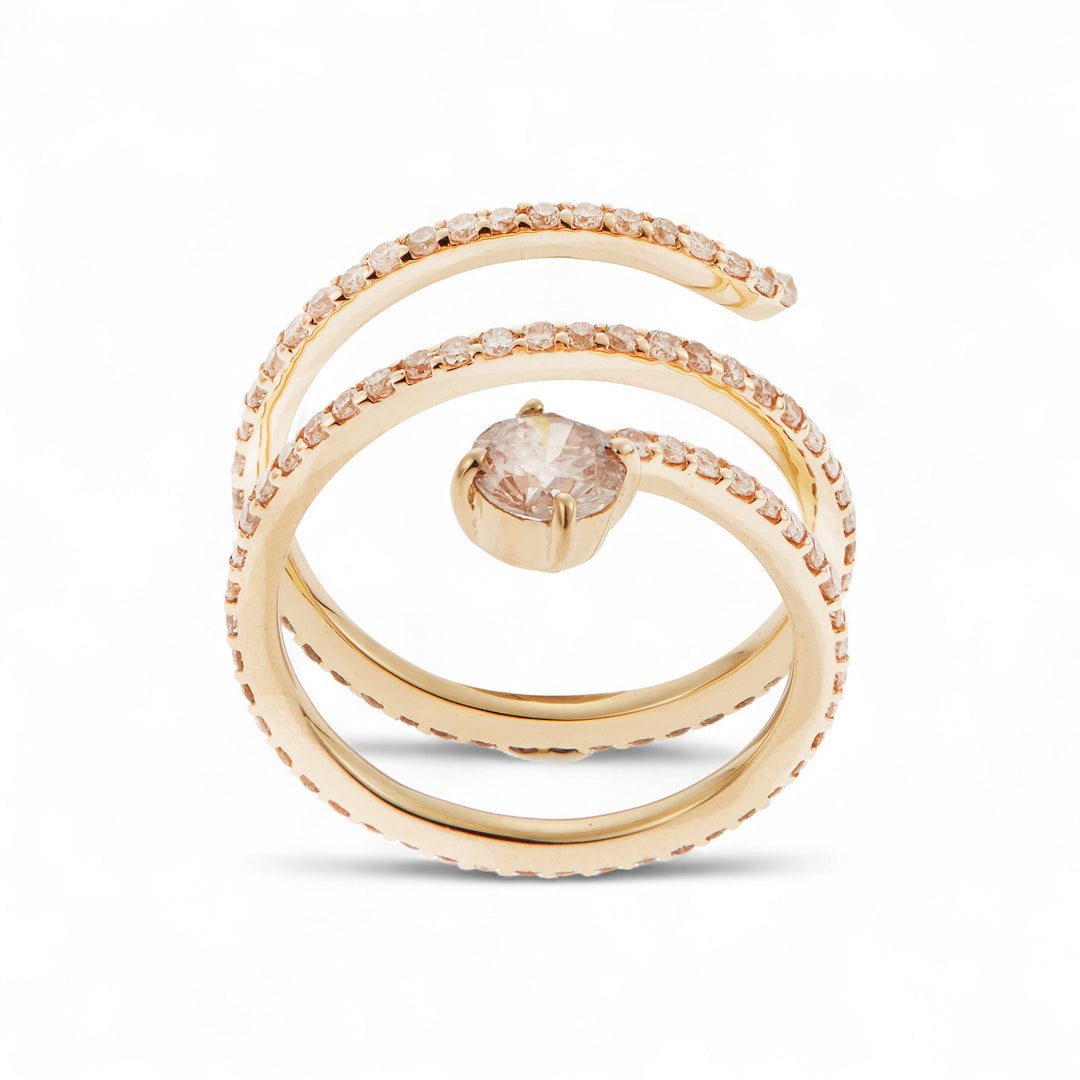 Grass Seed Spiral Ring Y - LCHD - Grass - Ileana Makri