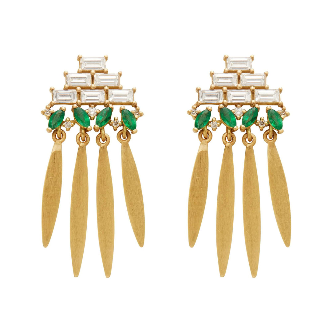 Grass Spike Earrings Y - D - EM - Grass - Ileana Makri